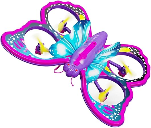 Mini Butterfly Drone for Kids - LED Lights, Altitude Hold, Headless Mode, and 360° Flip RC Quadcopter