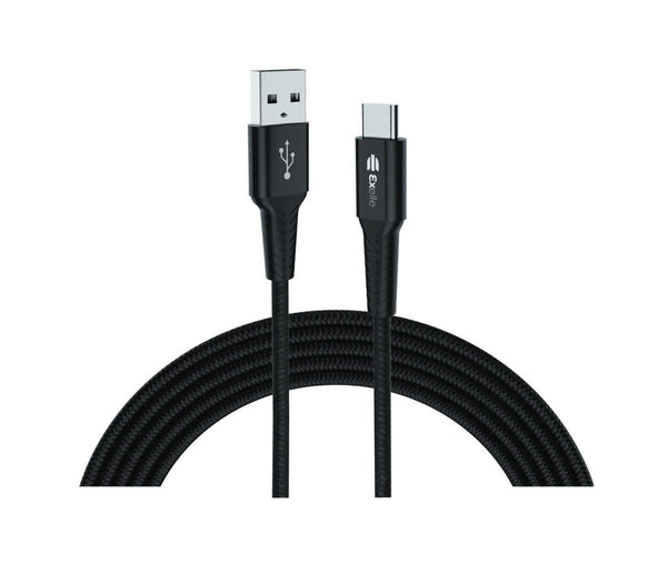 USB-C to LIGHTING FAST CHARGING CABLE 3A 1.2M NYLON,BLACK